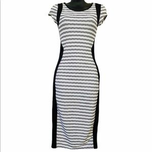 Black White Bodycon Dress NEW! Small